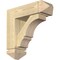 Ekena Millwork Balboa Arts and Crafts Rough Sawn Bracket w/ Offset Brace, Douglas Fir, 6"W x 18"D x 18"H BKT0604X18X18BOA03RDF - alternate 1